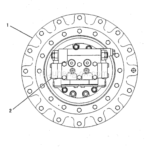 Excavator 320DLRR Travel Gearbox 227-6035